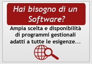 Visita la divisione SOFTWARE GESTIONALI per trovare il programma pi&ugrave; adatto alle tue esigenze!