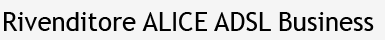 Abbonamenti Alice Adsl Busines